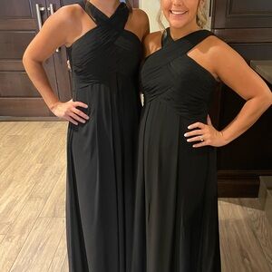 Black bridesmaid dress